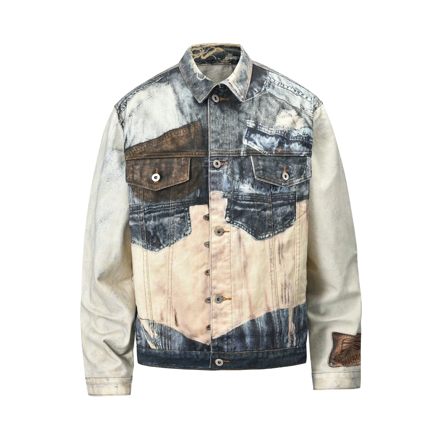 Villa Blvd Contrast Panel Denim Jacket