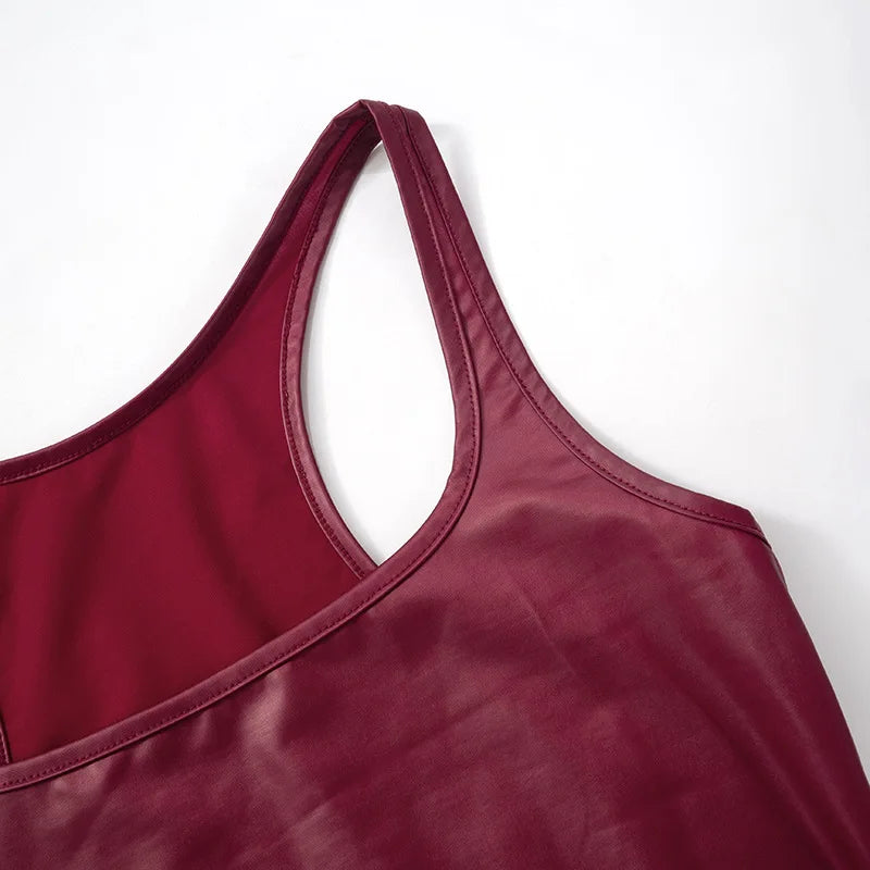 Villa Blvd Vegan Leather Square Tank ☛ Multiple Colors Available ☚