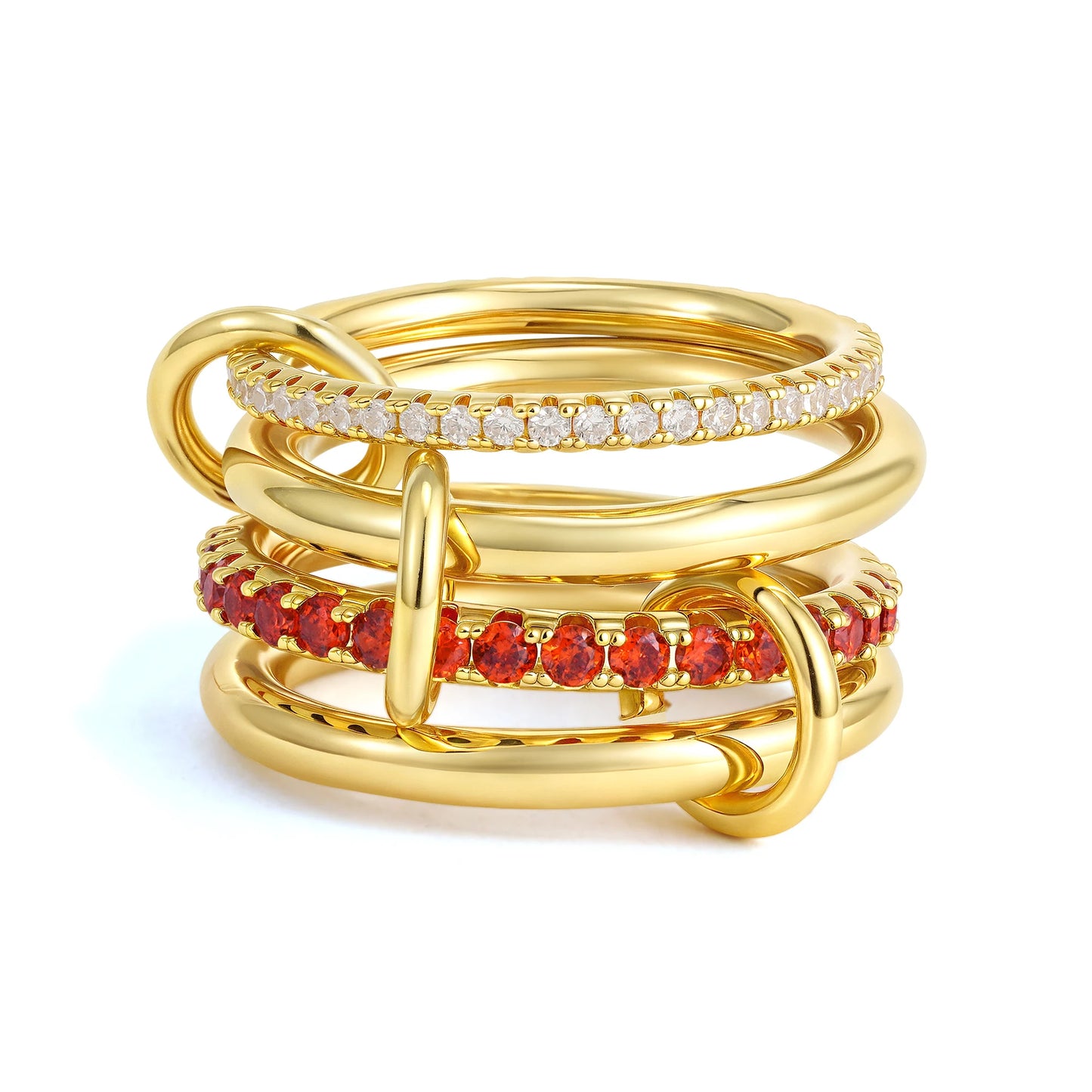 Villa Blvd Connected Layer Stack Rings ☛ Multiple Colors Available ☚