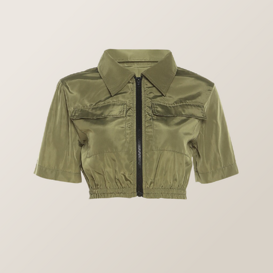 Villa Blvd Ǝntourage Armée Cropped Jacket