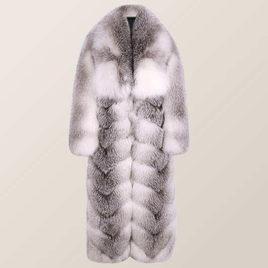 Villa Blvd Ǝntourage Silver Renarde Fur Long Coat