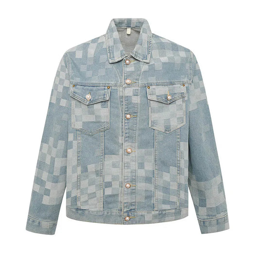 Villa Blvd Carreaux Pearl Denim Jacket