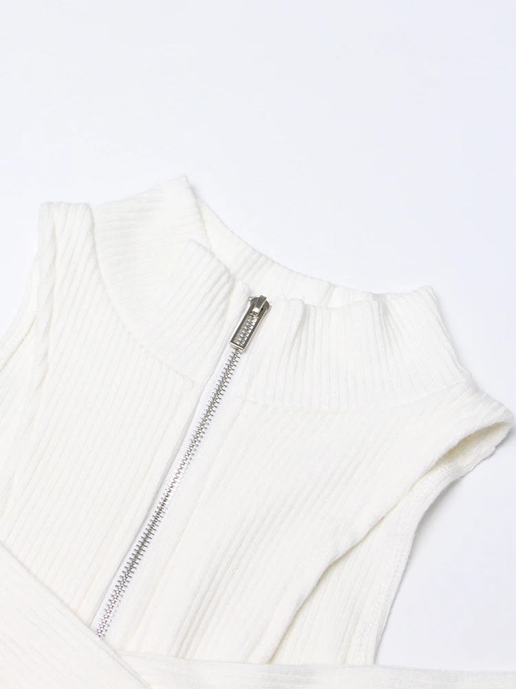 Villa Blvd Crossed Zipped Sweater ☛ Multiple Colors Available ☚