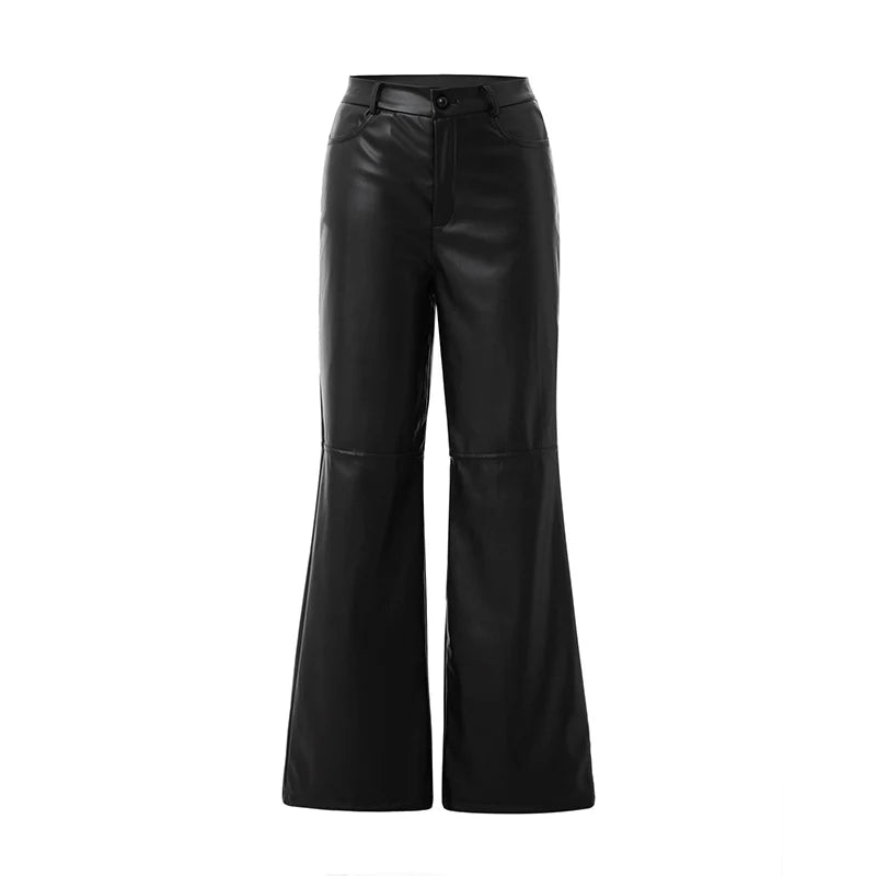 Villa Blvd Leather Flare Pants
