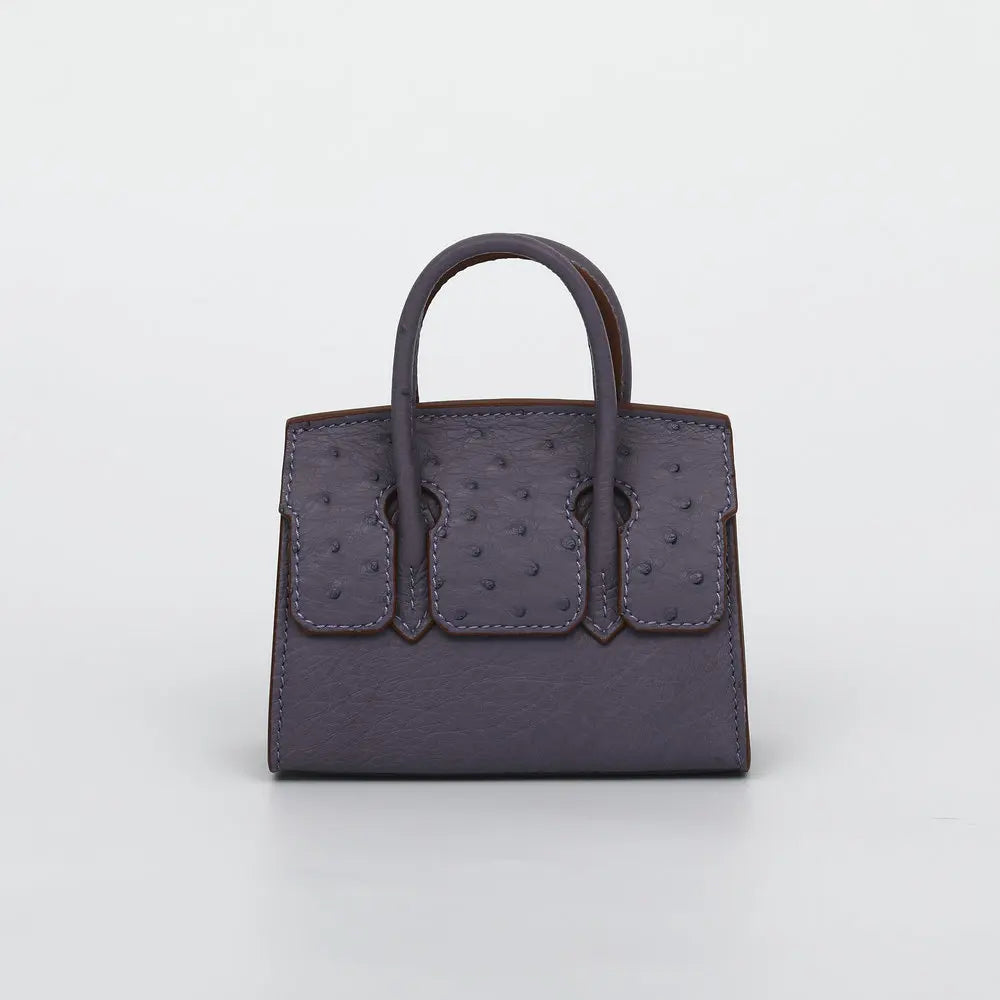 Villa Blvd Avian Struthio Leather Handbag ☛ Multiple Colors Available ☚