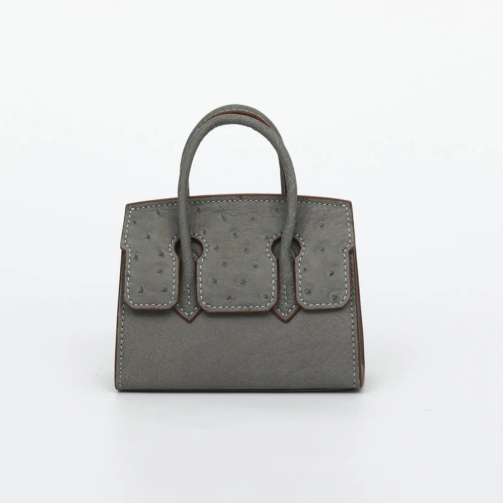 Villa Blvd Avian Struthio Leather Handbag ☛ Multiple Colors Available ☚