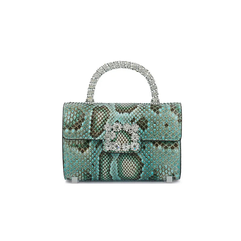 Villa Blvd Viper Diamond Buckle Handbag ☛ Multiple Colors Available ☚