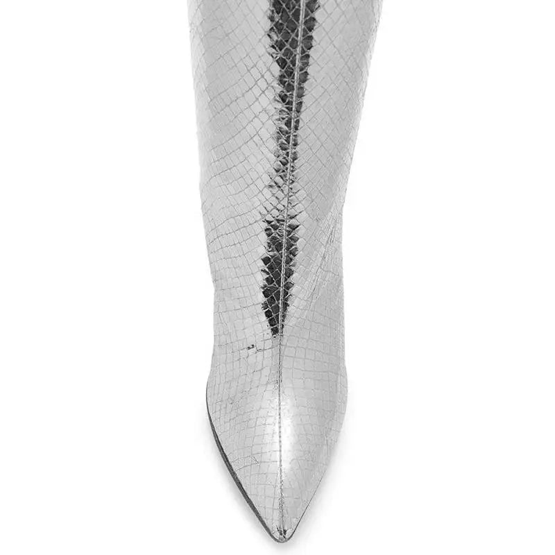 Villa Blvd Metallic Cobra Boots  ☛ Multiple Colors Available ☚