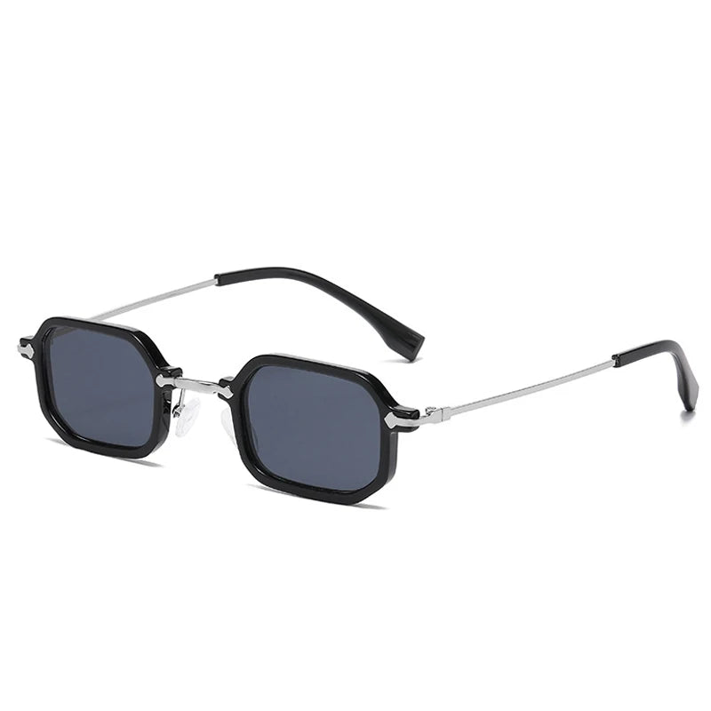 Villa Blvd Retro Chrome Square Sunglasses ☛ Multiple Colors Available ☚