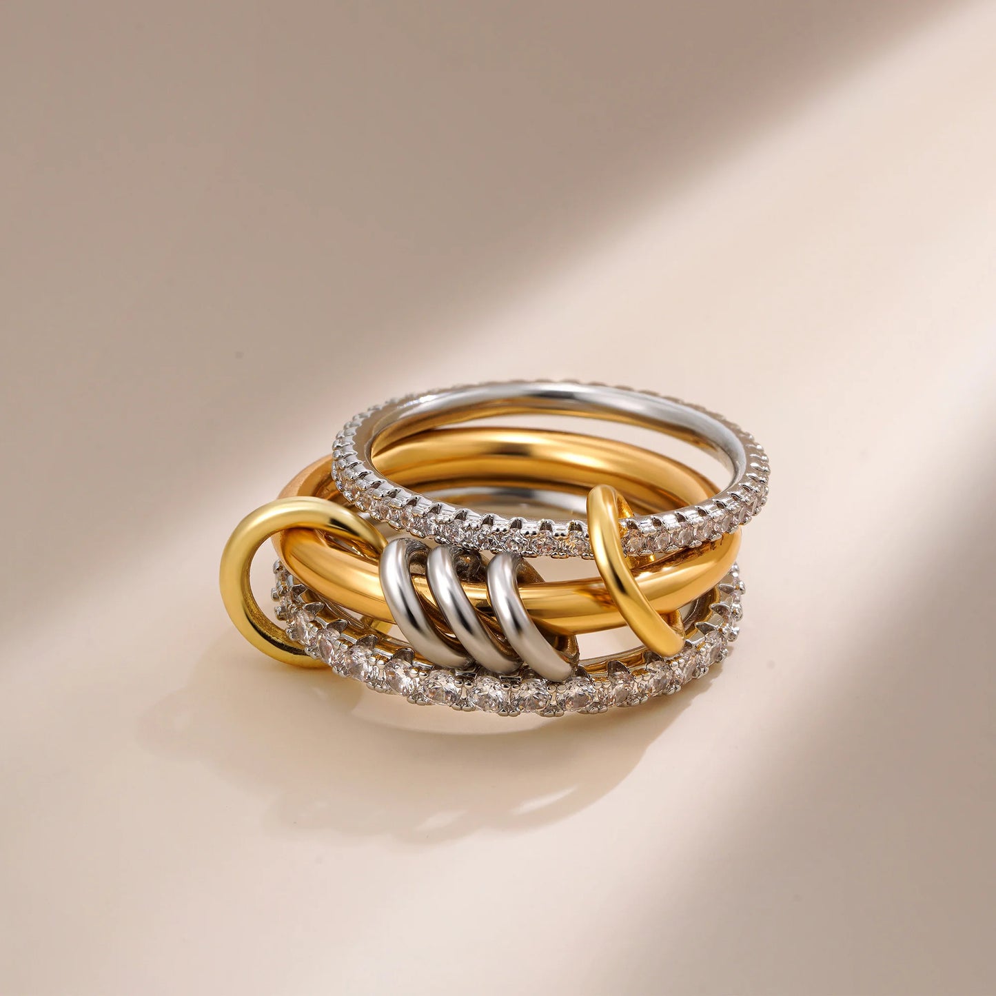 Villa Blvd Connected Layer Stack Rings ☛ Multiple Colors Available ☚