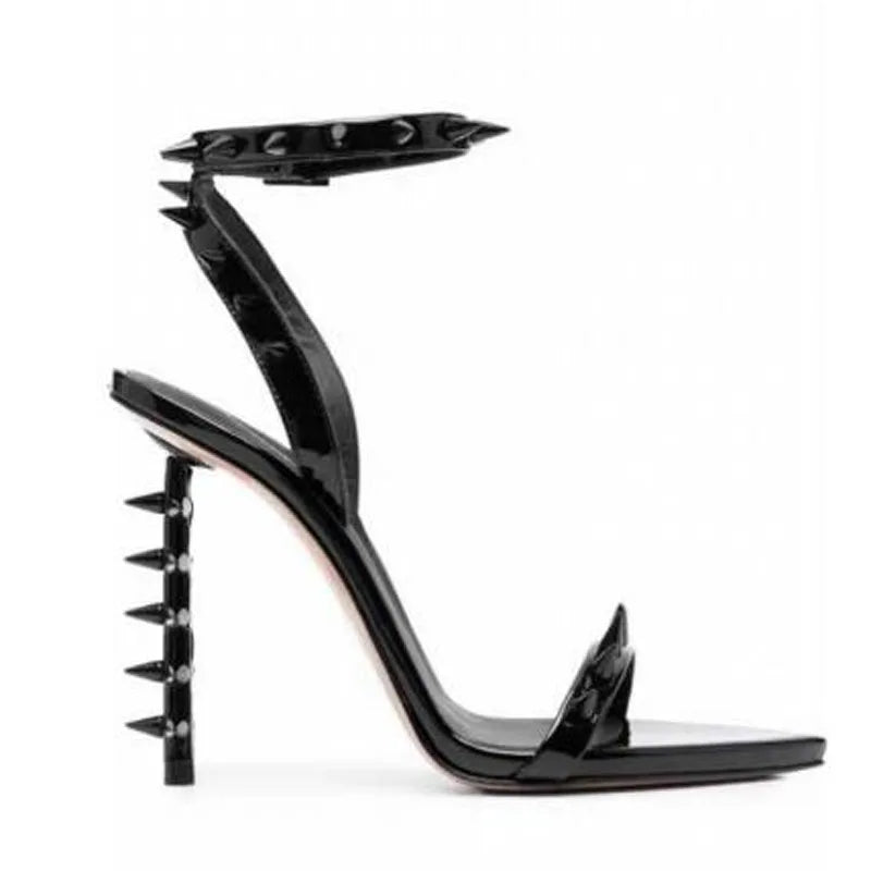 Villa Blvd Spike Studded Ankle Strap Sandals ☛ Multiple Colors Available ☚