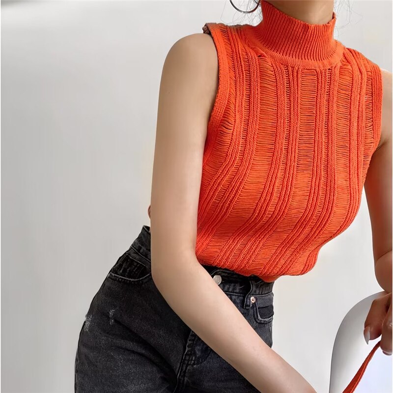 Villa Blvd Hollow Knitted Tank Top ☛ Multiple Colors Available ☚