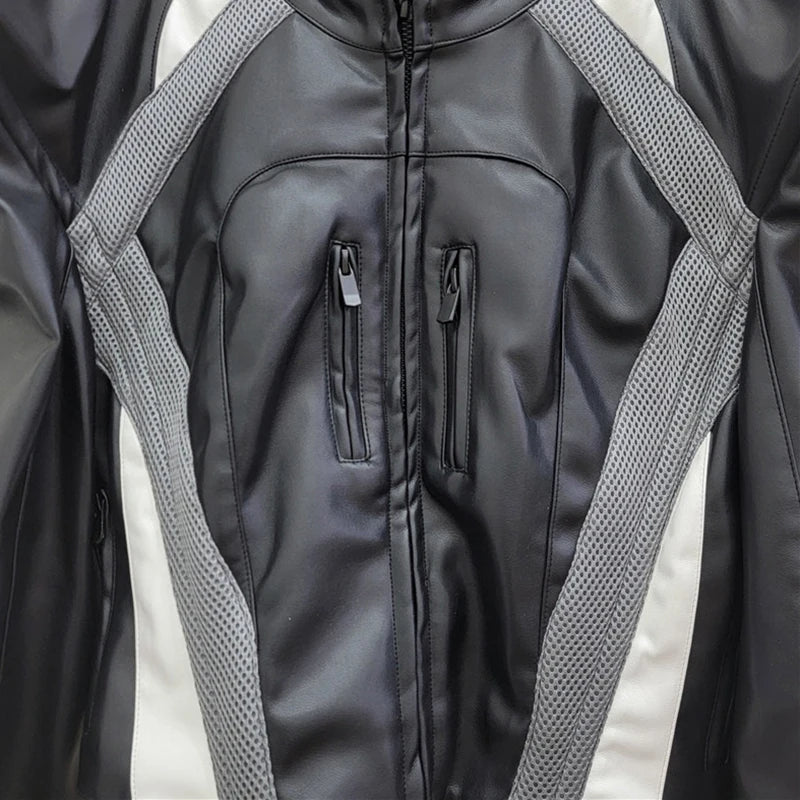 Villa Blvd Striped Panel Moto Jackets ☛ Multiple Colors Available ☚