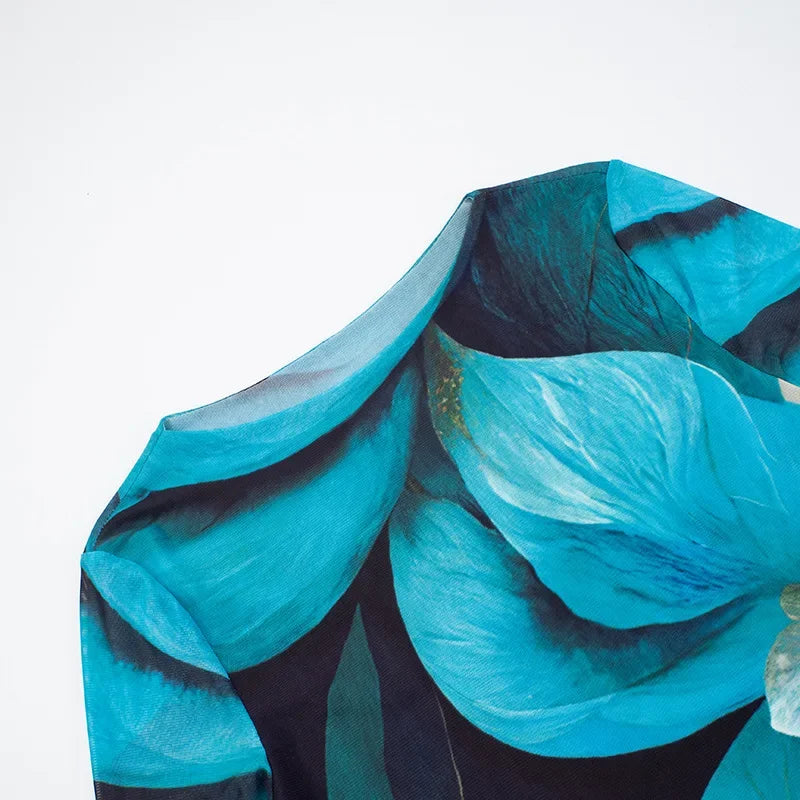 Villa Blvd Floral Mesh Tee ☛ Multiple Colors Available ☚