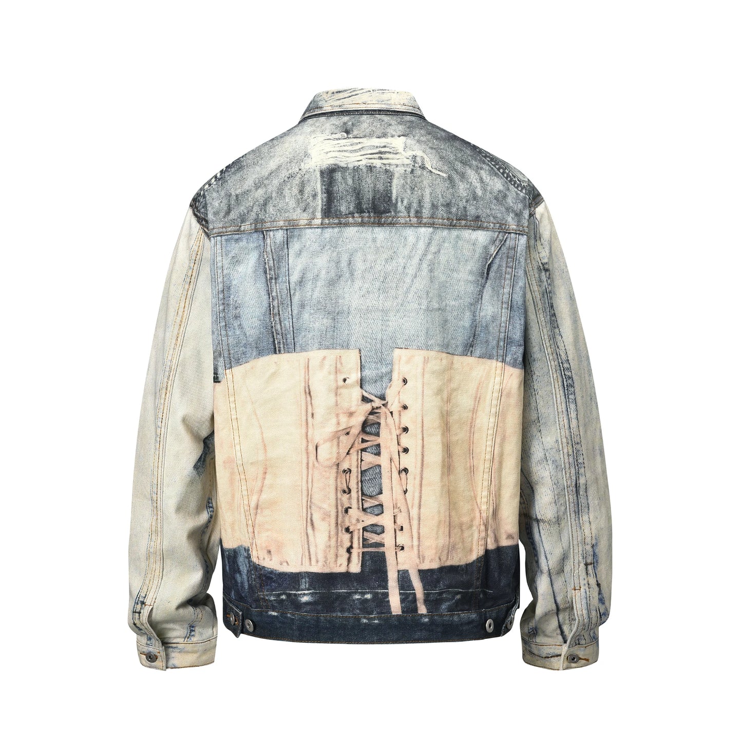 Villa Blvd Contrast Panel Denim Jacket