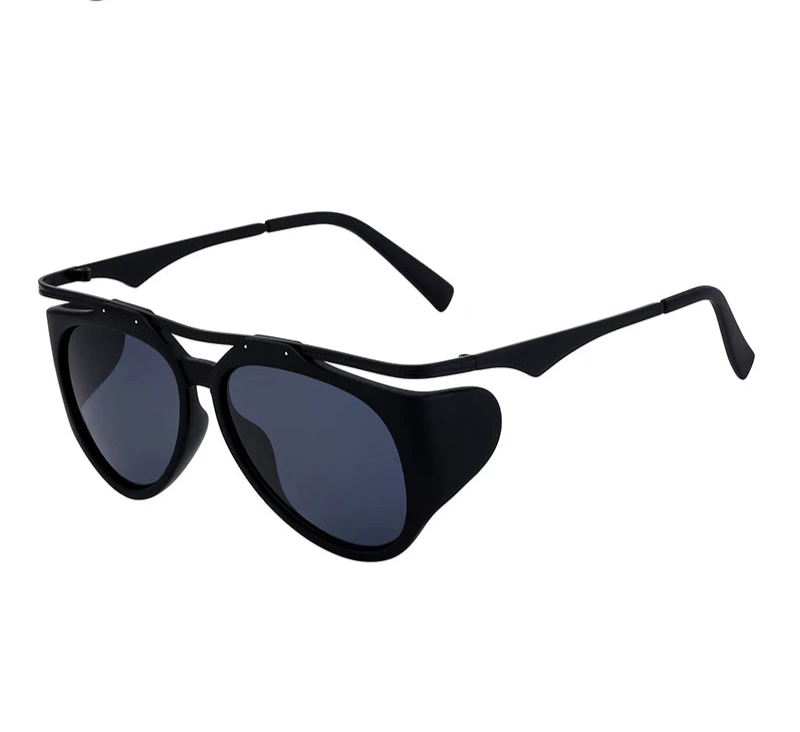 Villa Blvd Oversized Side-Panel Metal Rim Sunglasses ☛ Multiple Colors Available ☚