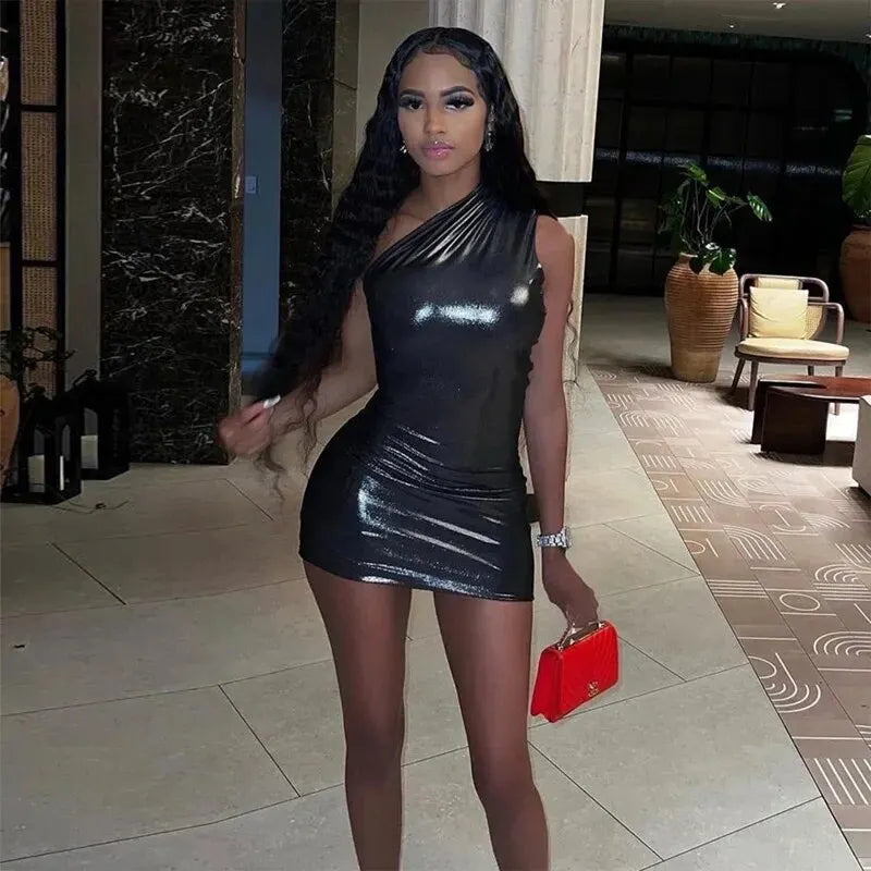 Villa Blvd One-Shoulder Bodycon Dress ☛ Multiple Colors Available ☚