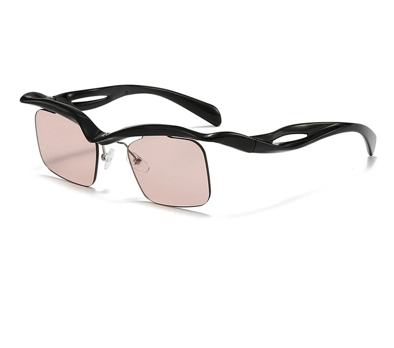 Villa Blvd Split Rim Square Sunglasses ☛ Multiple Colors Available ☚