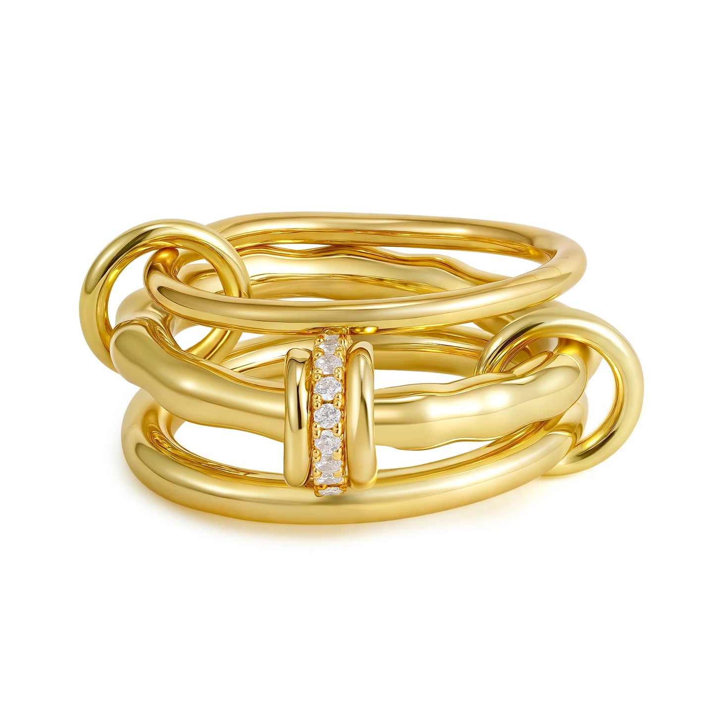 Villa Blvd Connected Layer Stack Rings ☛ Multiple Colors Available ☚