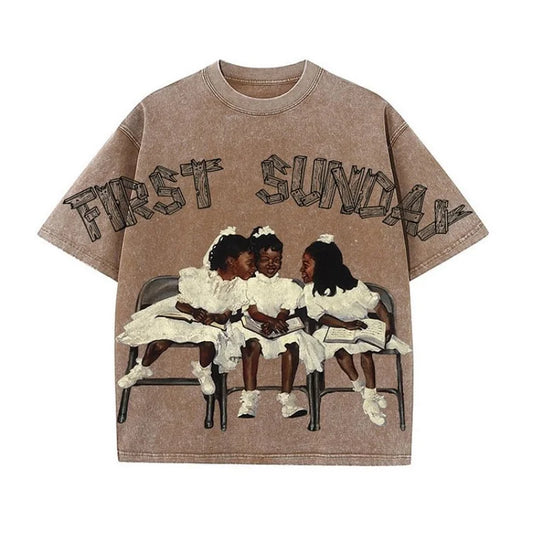 Villa Blvd First Sunday Acid Washed T-Shirt ☛ Multiple Colors Available ☚