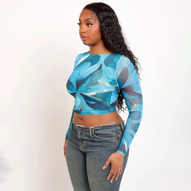 Villa Blvd Floral Mesh Tee ☛ Multiple Colors Available ☚