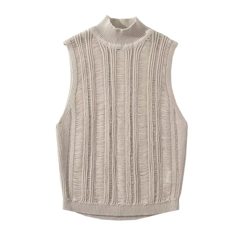 Villa Blvd Hollow Knitted Tank Top ☛ Multiple Colors Available ☚