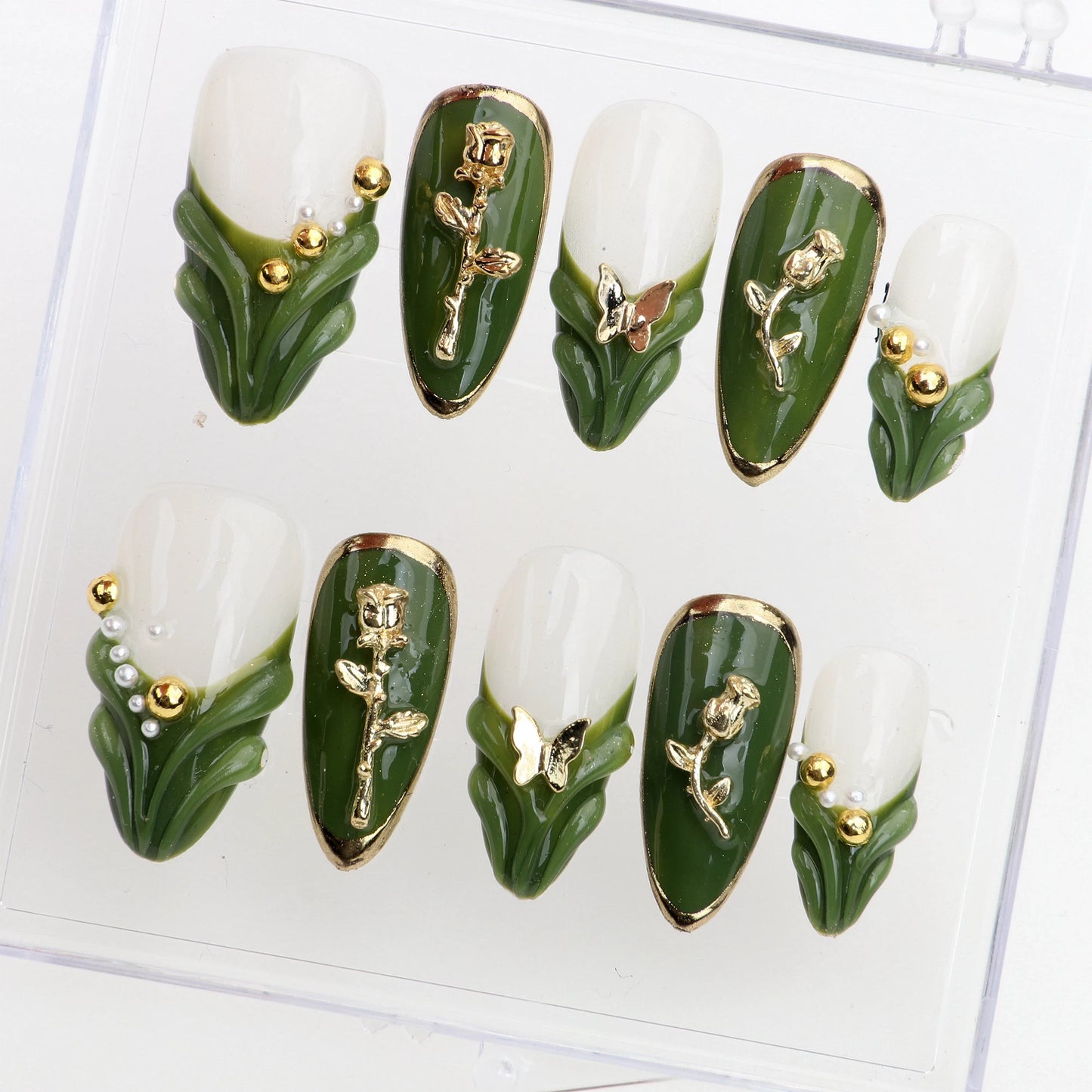 Villa Blvd Jade Fleur Almond Luxe Set ☛ Multiple Sizes Available ☚