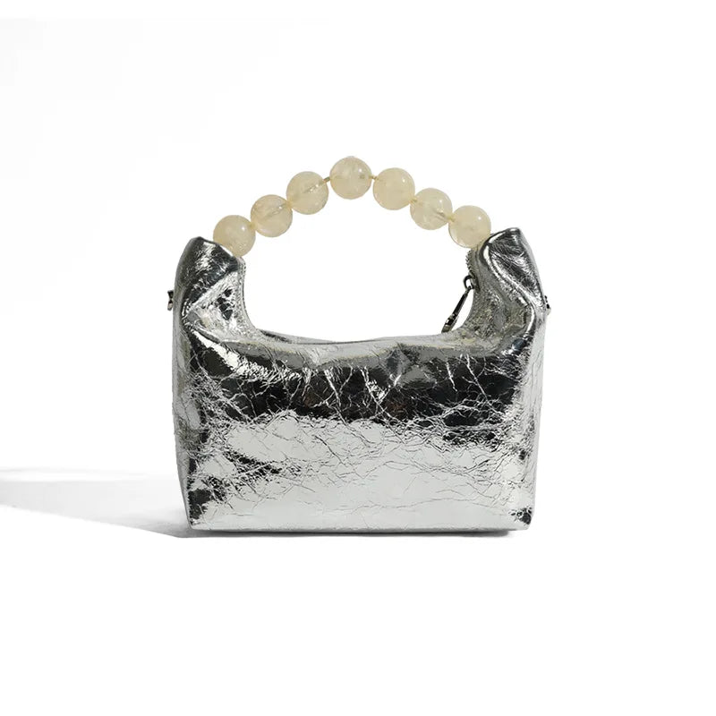 Villa Blvd Soho Pearls Metallic Handbag ☛ Multiple Colors Available ☚