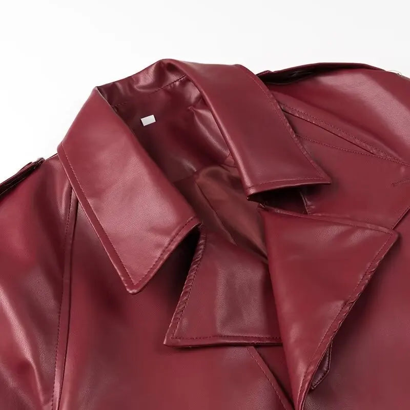 Villa Blvd Vintage Vegan Leather Jacket