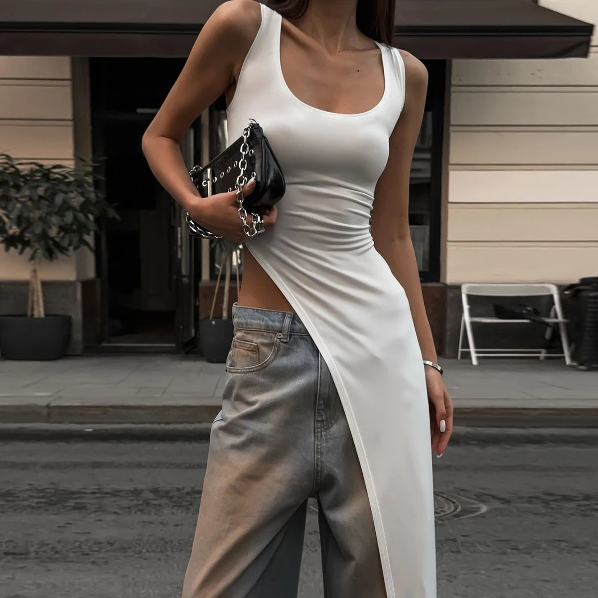 Villa Blvd High Slit Maxi Tank ☛ Multiple Colors Available ☚