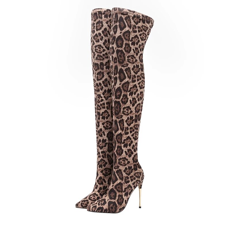 Villa Blvd Over The Knee Pointed Boots ☛ Multiple Colors Available ☚