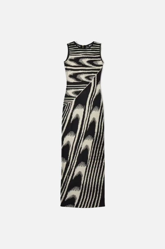 Villa Blvd Knitted Abstract Maxi Dress ☛ Multiple Colors Available ☚