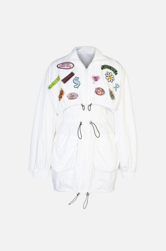 Villa Blvd Windbreaker Patch Design Dress