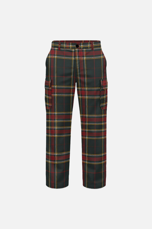 Villa Blvd Tartan Patterned Cargo Pants