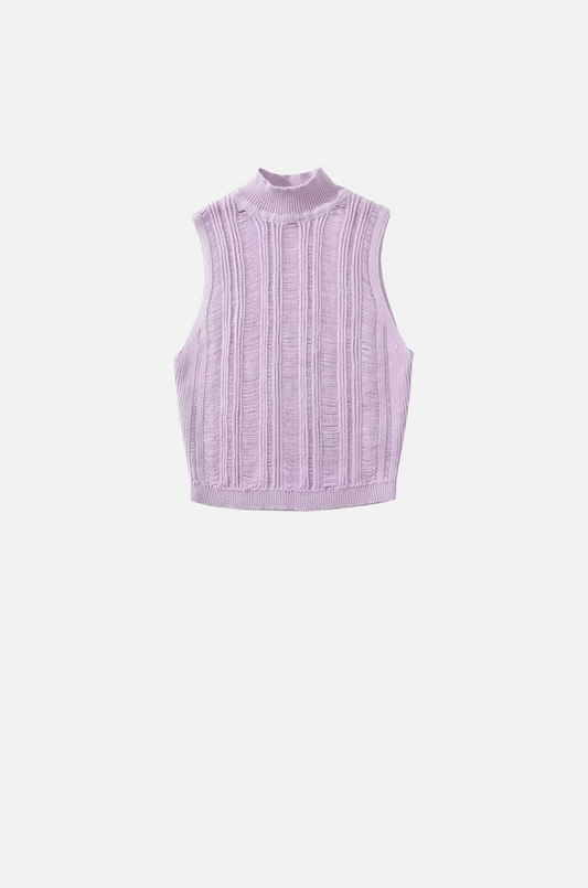 Villa Blvd Hollow Knitted Tank Top ☛ Multiple Colors Available ☚