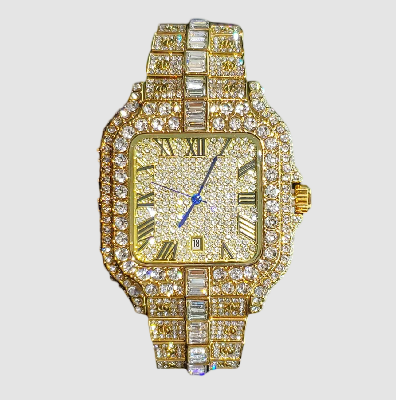 Villa Blvd Carré Baguette Date Watch ☛ Multiple Colors Available ☚