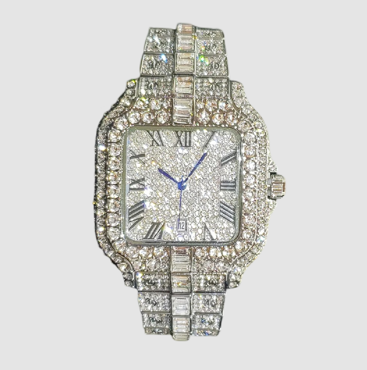 Villa Blvd Carré Baguette Date Watch ☛ Multiple Colors Available ☚