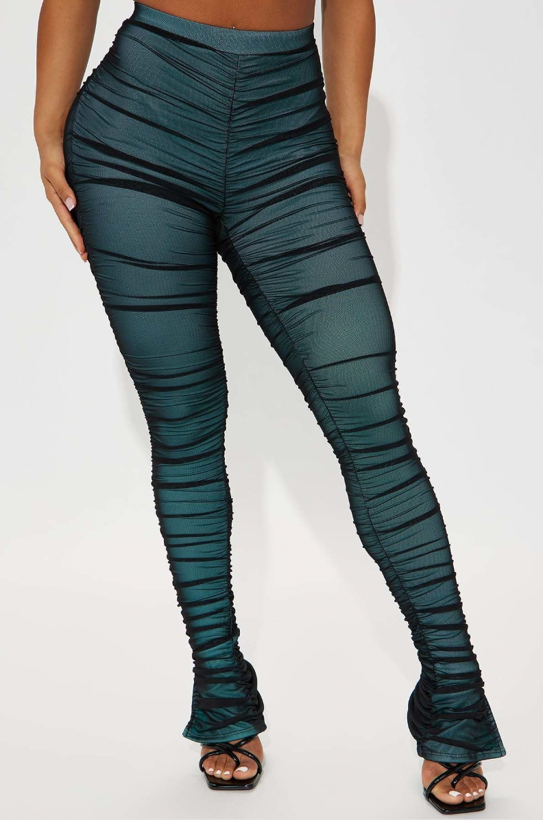 Villa Blvd Ruched Mesh Leggings