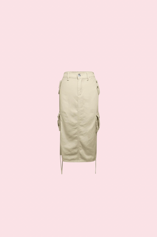 Villa Blvd Denim Cargo Skirt