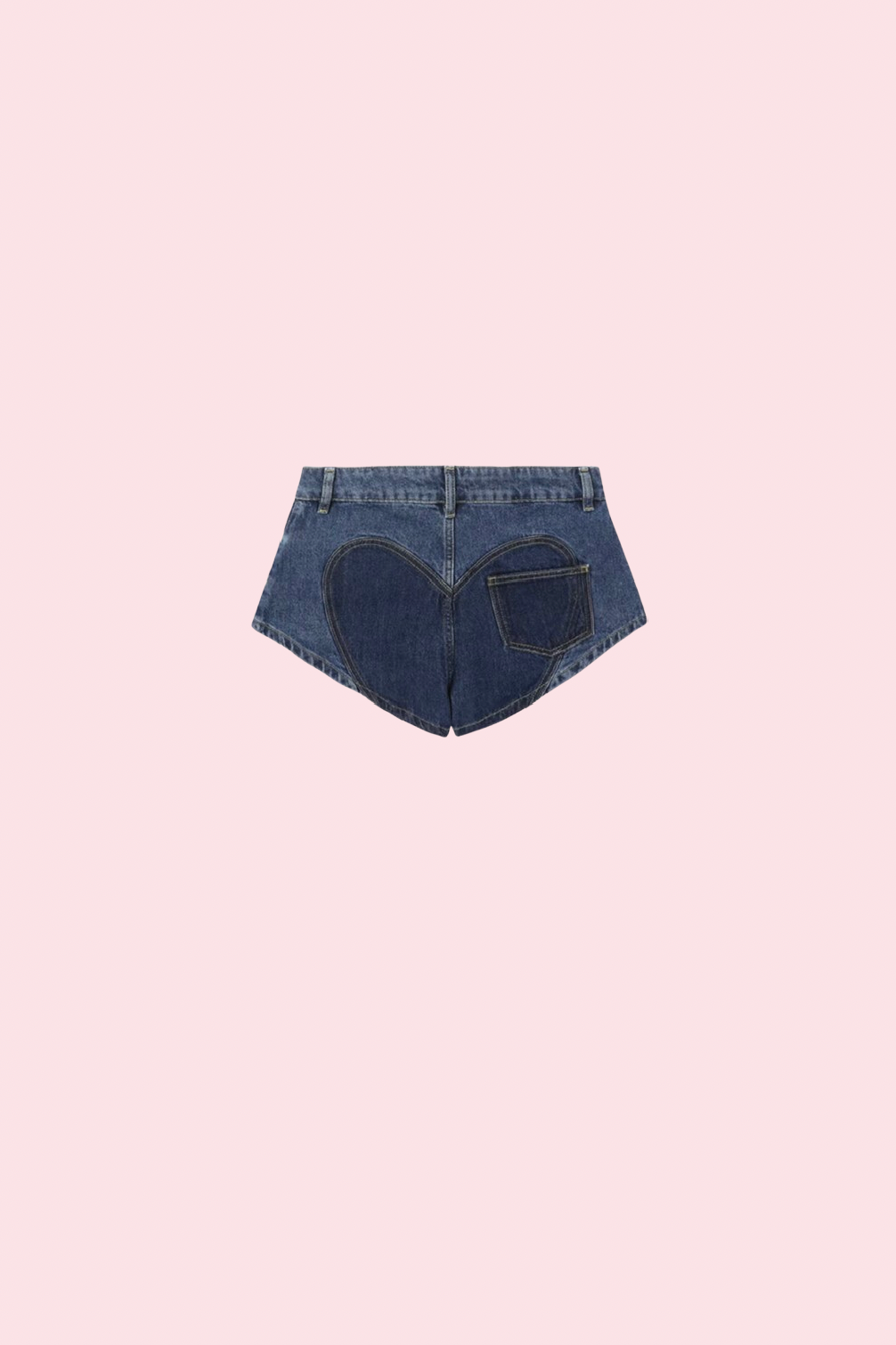 Villa Blvd High Hearts Denim Shorts