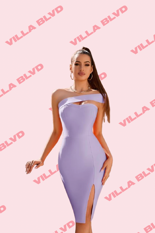 Villa Blvd One-Shoulder Bandage Dress