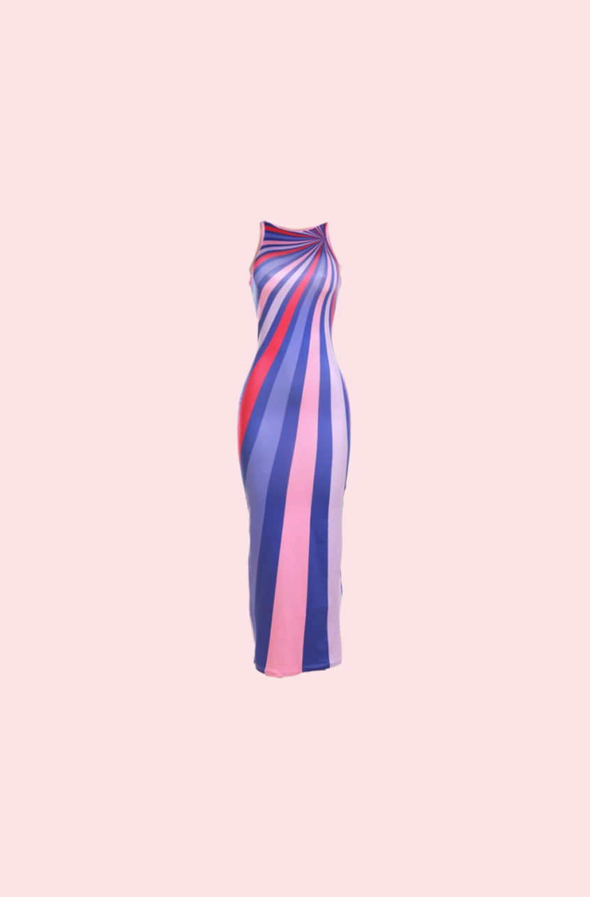 Villa Blvd Radiant Hearts Maxi Dress