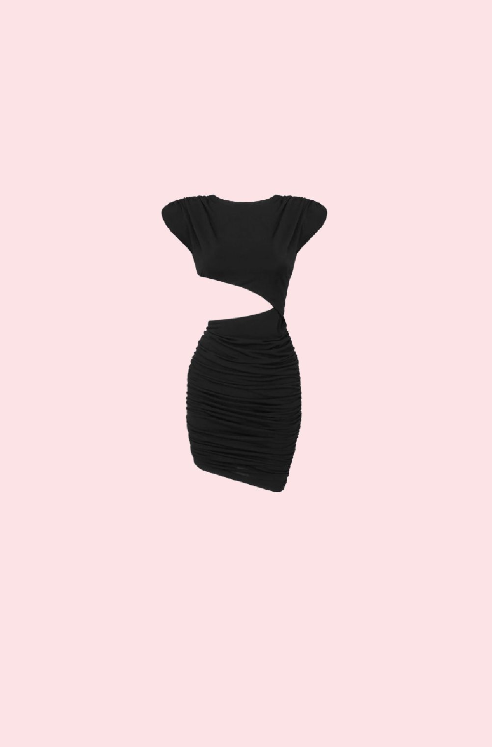 Villa Blvd Cut-Out Ruched Dress