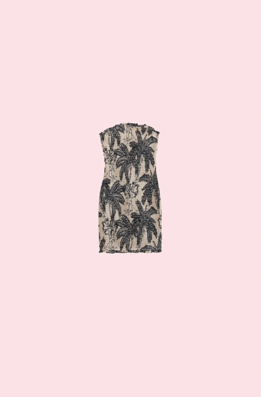 Villa Blvd Vintage Tropical Mini Dress