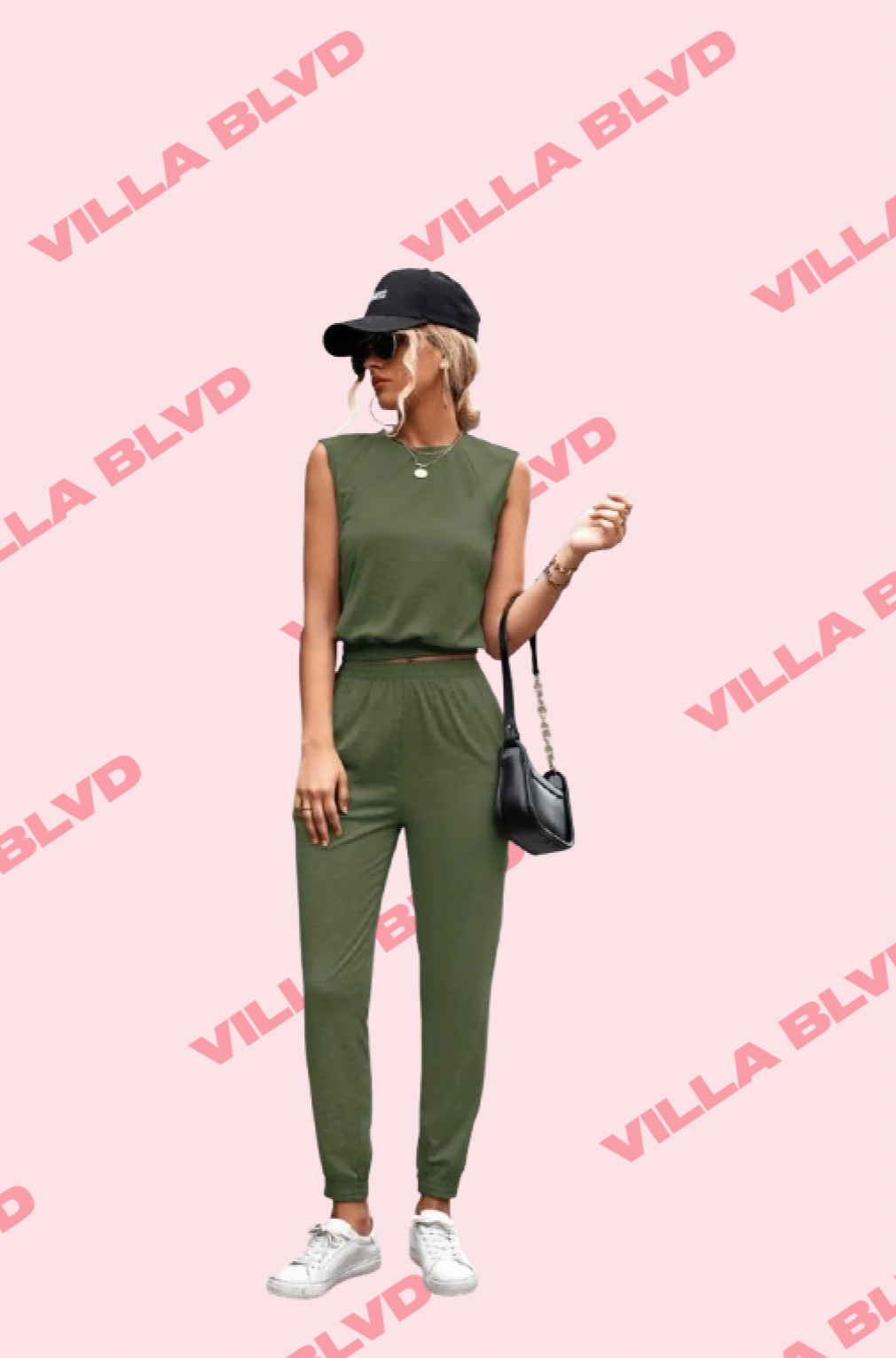 Villa Blvd Sleeveless Jogger Set