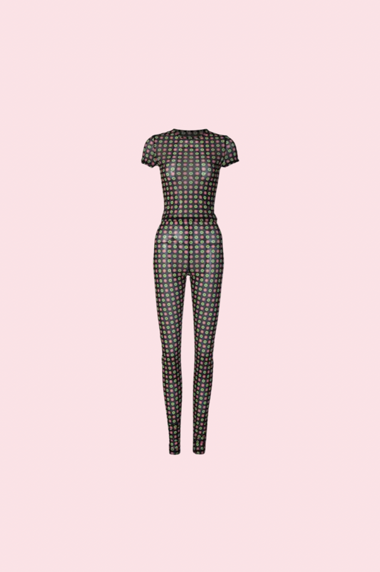 Villa Blvd Polka Dot Mesh Set