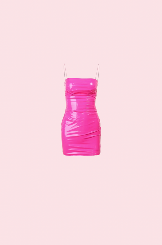 Villa Blvd Vegan Leather Bodycon Dress