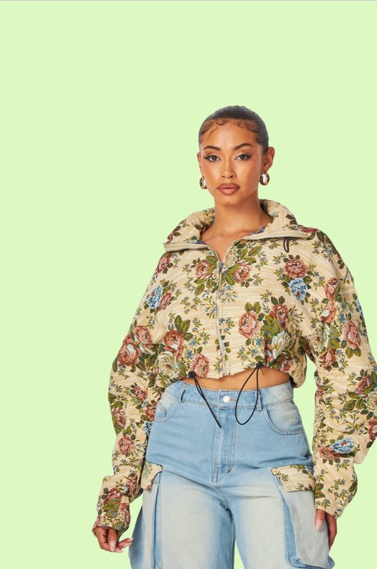 Villa Blvd ƎDEN Denim Floral Cargo Set