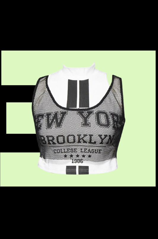 Villa Blvd ƎDEN New York 86' Sports Crop Top