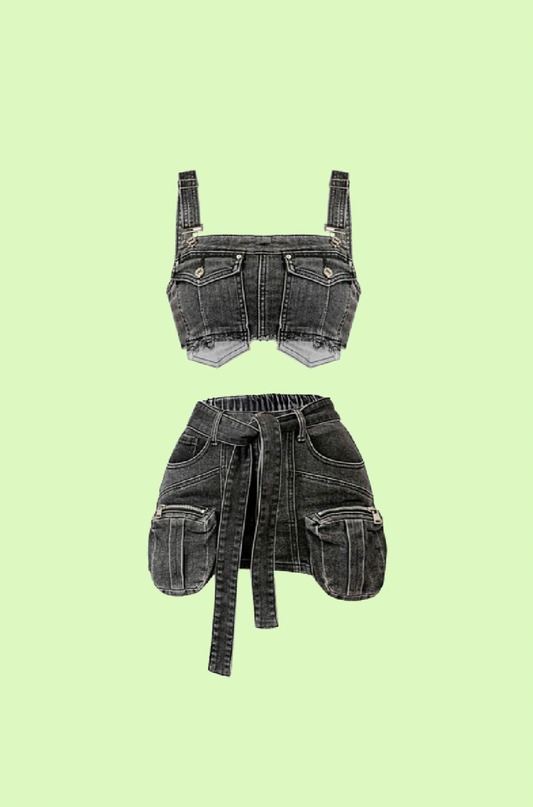 Villa Blvd ƎDEN Cargo Bound Denim Set